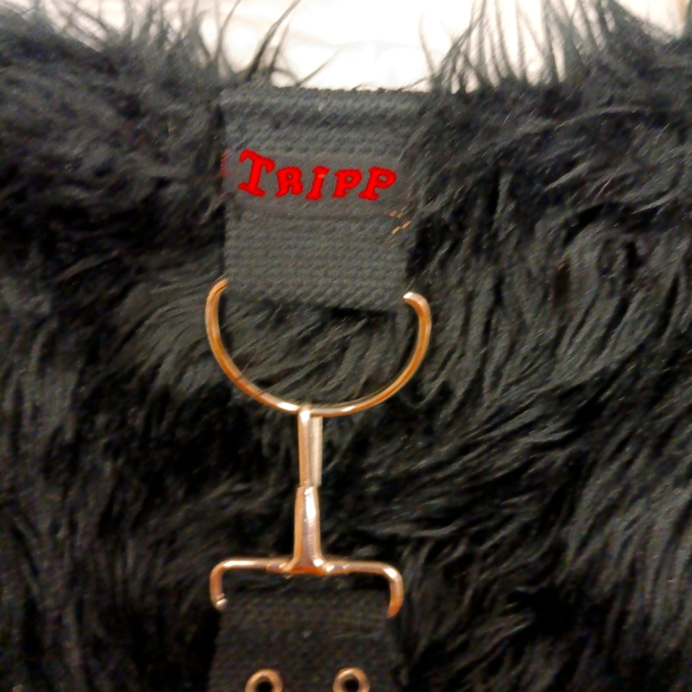 Small Faux fur goth bag from Tripp. Hardly used